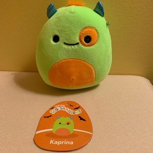 Squishmallow- 5” Kaprina the green monster